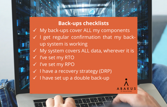 Back-ups, checklists, and all that jazz